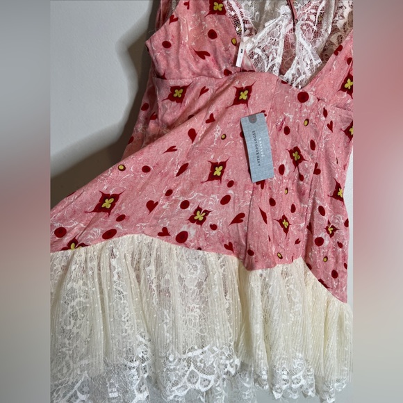 Anthropologie Gülhatun Aydin Sweetheart Lace Ruffles Cute Mini Dress XS P - Picture 7 of 7